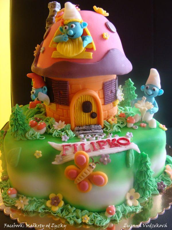 šmolkovia na želanie, torta, Rozprávkové torty šmolkovia na želanie, torta, Rozprávkové torty, Zuziv, 1