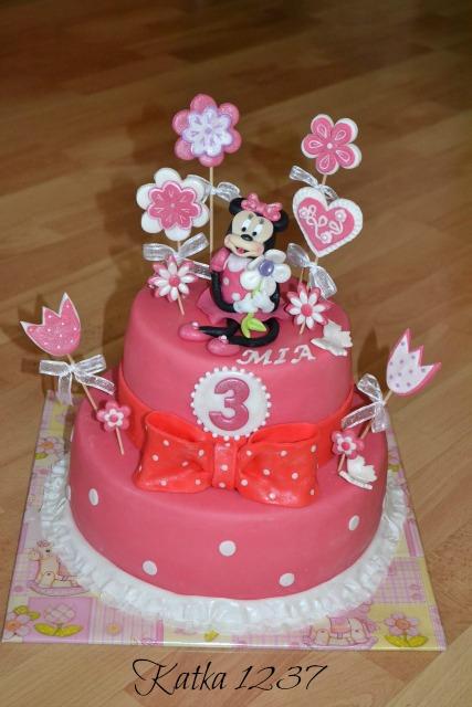 Minnie, torta, Rozprávkové torty, katka1237, 1