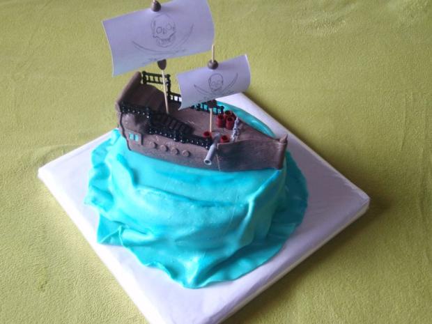 pirátska loď, torta, Ostané torty pre deti pirátska loď, torta, Ostané torty pre deti, suzan13, 1