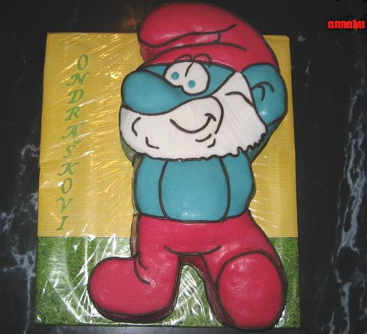 taťka šmoula, torta, Rozprávkové torty, annahu, 1