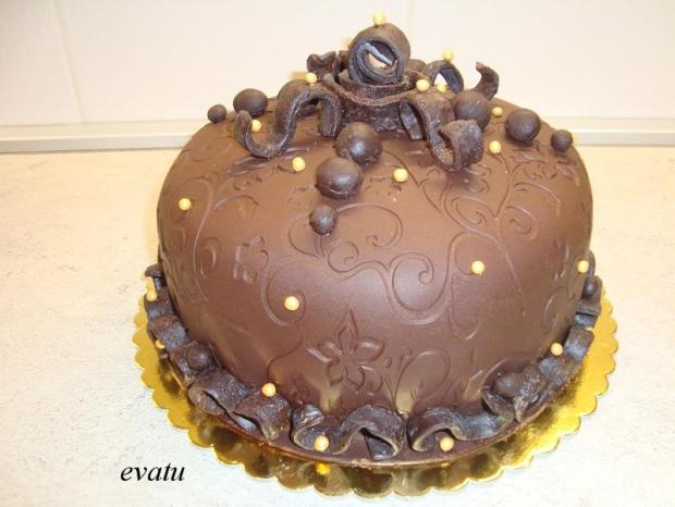 Čokoplastelína, torta, Čokoládové torty, evatu, 1