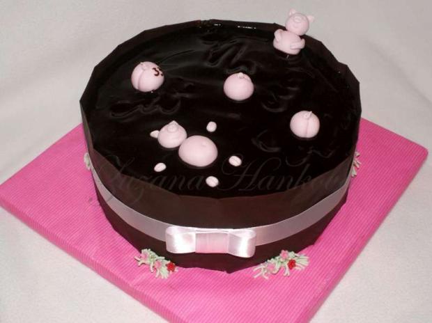 Prasiatka v čokoládke, torta, Čokoládové torty Prasiatka v čokoládke, torta, Čokoládové torty, Zuzka PN, 1