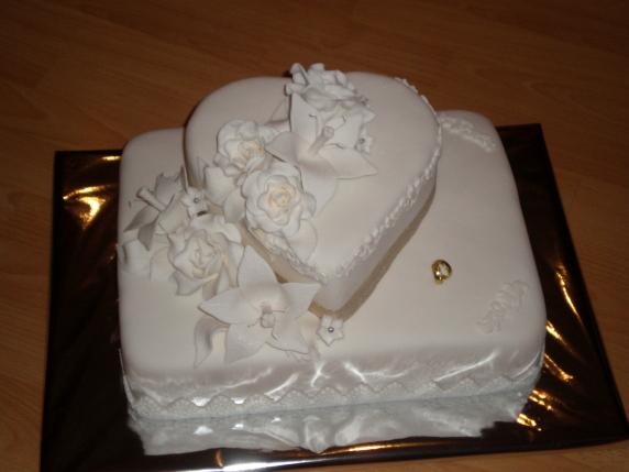 Svadobná biela, torta, Svadobné torty, bosorecka83, 1