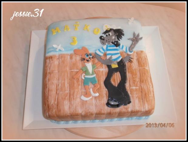 Vlk a zajac, torta, Rozprávkové torty Vlk a zajac, torta, Rozprávkové torty, jessie.31, 1