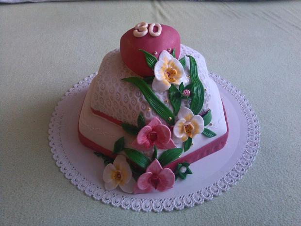 3 poschodová čokoládová , torta, Narodeninové torty, evina1151, 1