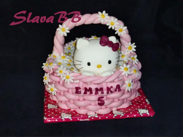 Hello Kitty pre Emmku - torta 252, torta, Rozprávkové torty Hello Kitty pre Emmku - torta 252, torta, Rozprávkové torty, slavabb, 1