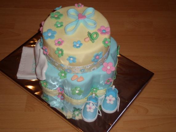 Farebná krstinová, torta, Torty na krstiny Farebná krstinová, torta, Torty na krstiny, bosorecka83, 1