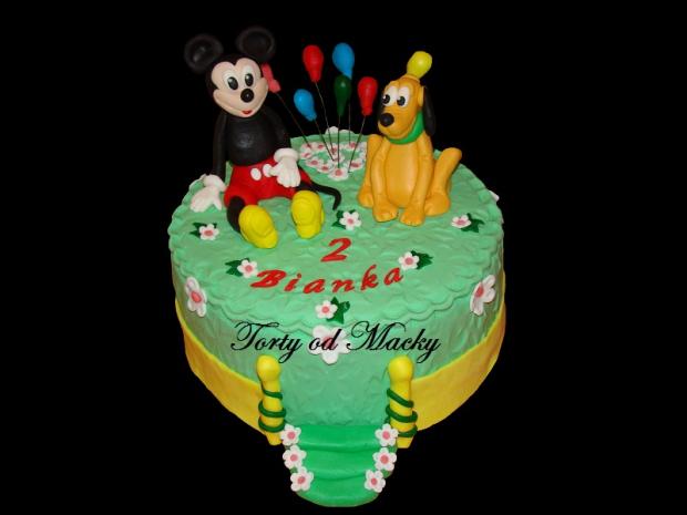 Mickey a Pluto, torta, Rozprávkové torty Mickey a Pluto, torta, Rozprávkové torty, Macka Stančíková, 1