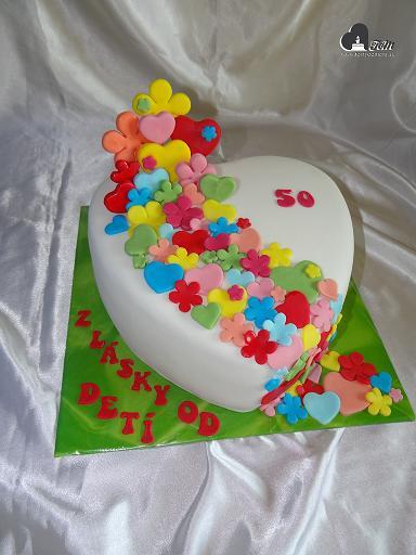 Srdiečko, torta, Narodeninové torty Srdiečko, torta, Narodeninové torty, Moncika7, 1