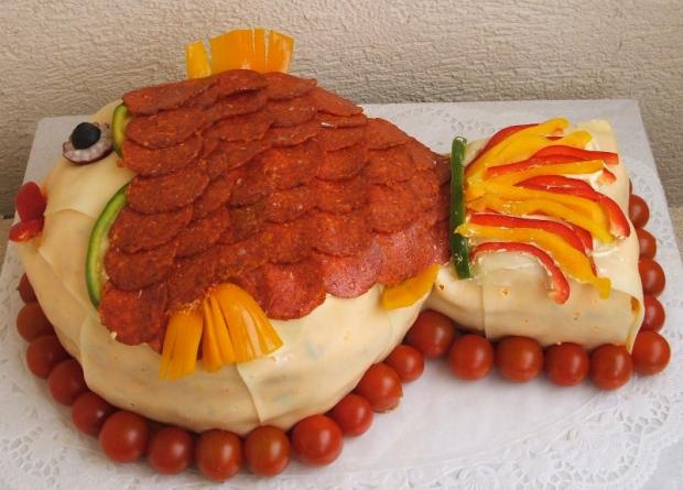 Slaná v tvare ryby na želanie, torta, Narodeninové torty, atigram, 1