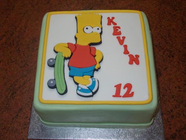Bart Simpson, torta, Rozprávkové torty Bart Simpson, torta, Rozprávkové torty, narciska26, 1