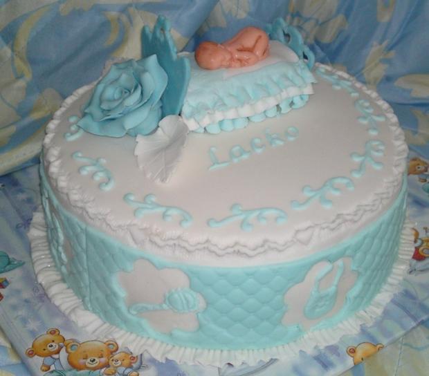 Na krst pre Lacka..., torta, Torty na krstiny Na krst pre Lacka..., torta, Torty na krstiny, Mariolka, 1