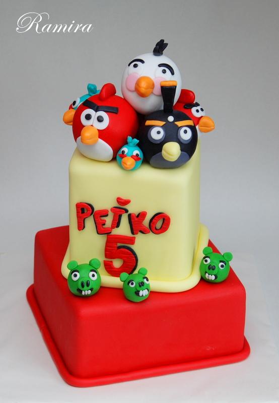 Angry birds, torta, Ostané torty pre deti, ramira, 1