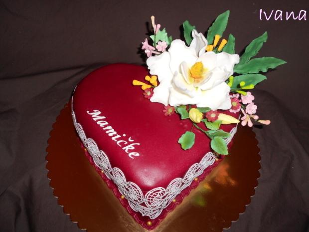 Srdiečko s magnóliou, torta, Narodeninové torty Srdiečko s magnóliou, torta, Narodeninové torty, Ivana111111, 1