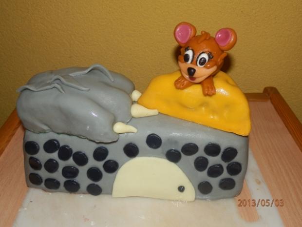 Imitácia z rozprávky Tom a Jerry, torta, Rozprávkové torty, Margita, 1