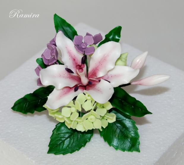 Kytička z cukru:-), torta, Ozdoby na torty Kytička z cukru:-), torta, Ozdoby na torty, ramira, 1
