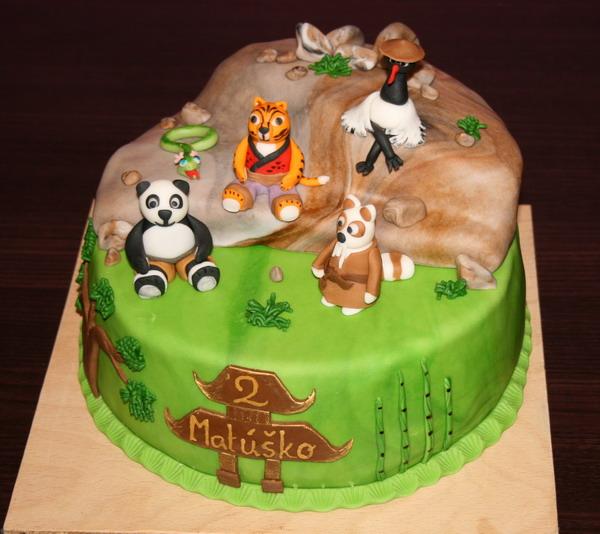 kung-fu panda, torta, Rozprávkové torty kung-fu panda, torta, Rozprávkové torty, Lucia M, 1