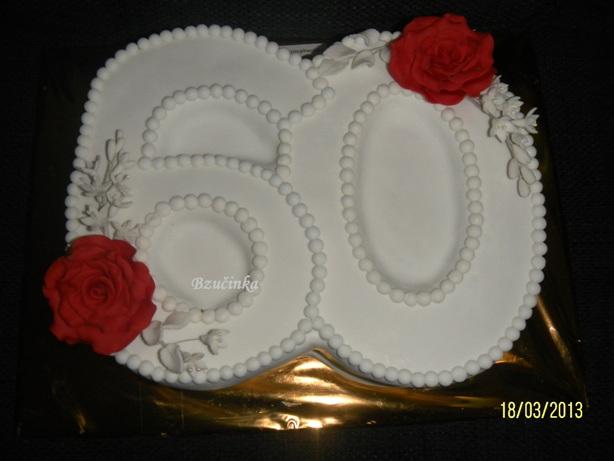 60 v červenom, torta, Narodeninové torty 60 v červenom, torta, Narodeninové torty, bzucinka, 1