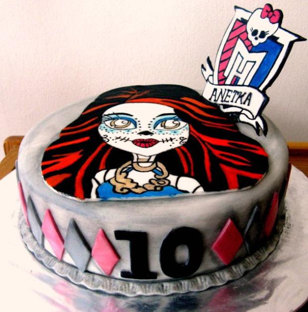Torta Monster High-Skelita, torta, Torty pre dievčatá, gabba, 1