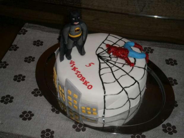 Spiderman a Betmen, torta, Narodeninové torty, Zdenci, 1