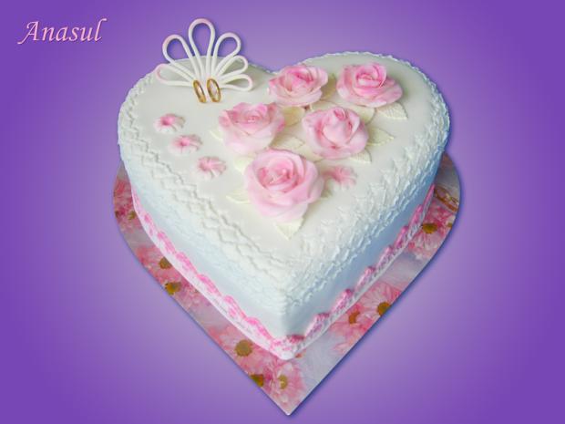 svadobné srdiečko, torta, Svadobné torty svadobné srdiečko, torta, Svadobné torty, anasul, 1