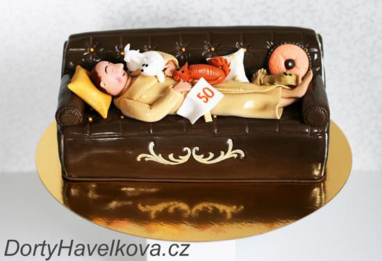 Dort gauč - Dorty Havelková, torta, Narodeninové torty, DortyHavelková, 1