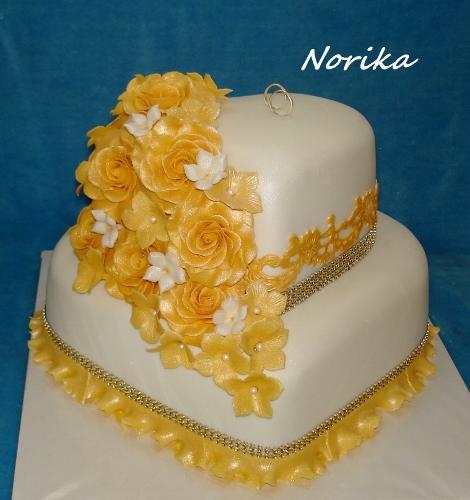 zlatá svadobná, torta, Svadobné torty zlatá svadobná, torta, Svadobné torty, norika1, 1