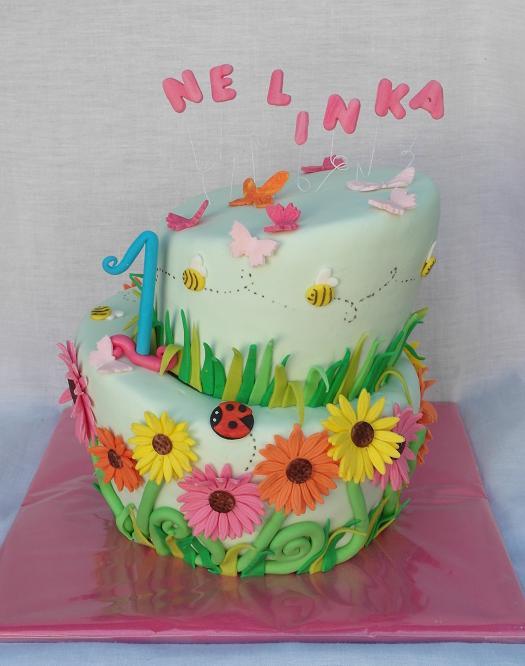 pestra s kvietkami , torta, Ostané torty pre deti pestra s kvietkami , torta, Ostané torty pre deti, mayaL30, 1