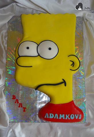 Bart Simpson, torta, Rozprávkové torty, Moncika7, 1