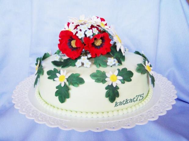 poľné kvety, torta, Narodeninové torty poľné kvety, torta, Narodeninové torty, katkat75, 1