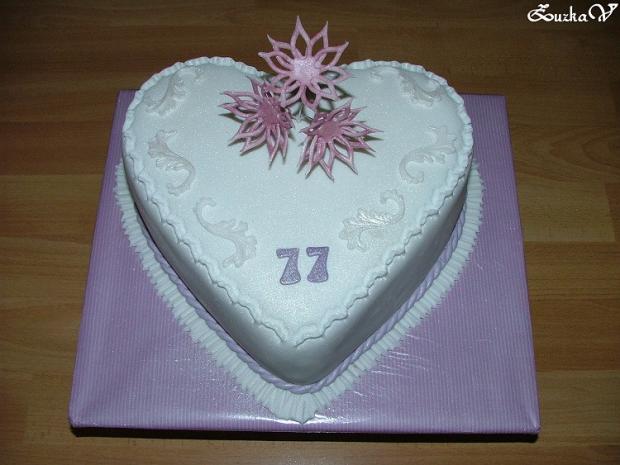 77 narodeniny, torta, Narodeninové torty 77 narodeniny, torta, Narodeninové torty, ZuzkaV, 1