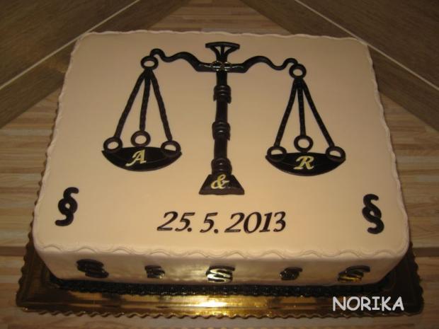 Netradična svadobna-pravnicka, torta, Svadobné torty, norika, 1