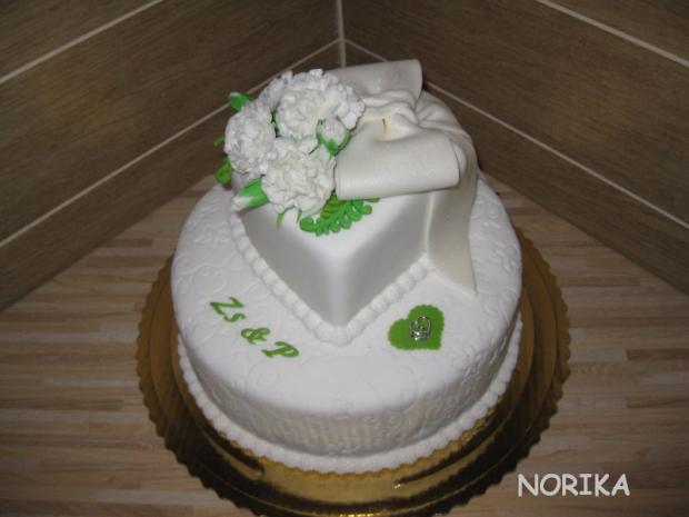 S karafiatom, torta, Svadobné torty, norika, 1