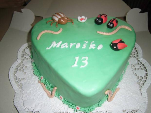 Červíková, torta, Torty so zvieratkami, Lucka1025, 1