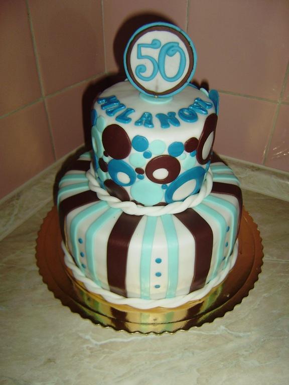 okruhla na 50-tku, torta, Narodeninové torty okruhla na 50-tku, torta, Narodeninové torty, evicka.h, 1