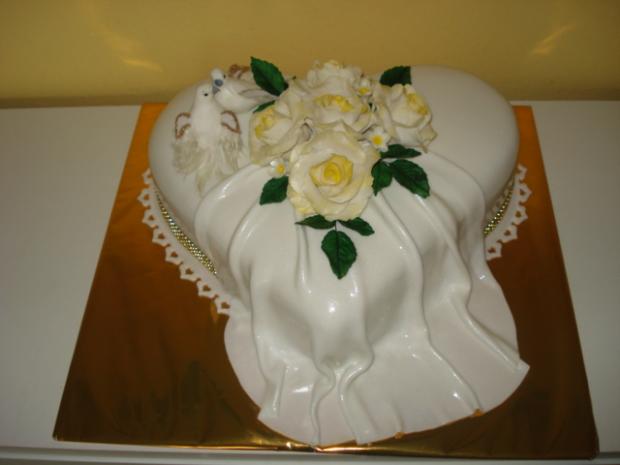 srdce, torta, Svadobné torty srdce, torta, Svadobné torty, Ivka71, 1
