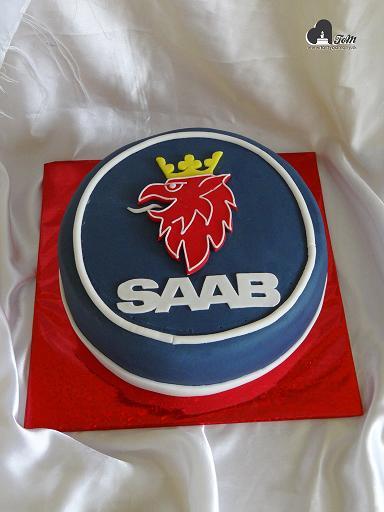 SAAB, torta, Narodeninové torty, Moncika7, 1