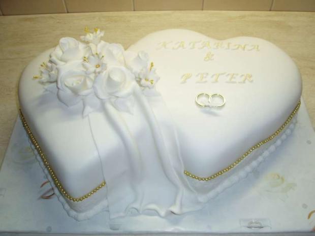 Svadobné dvojsrdce, torta, Svadobné torty Svadobné dvojsrdce, torta, Svadobné torty, AlenaM, 1