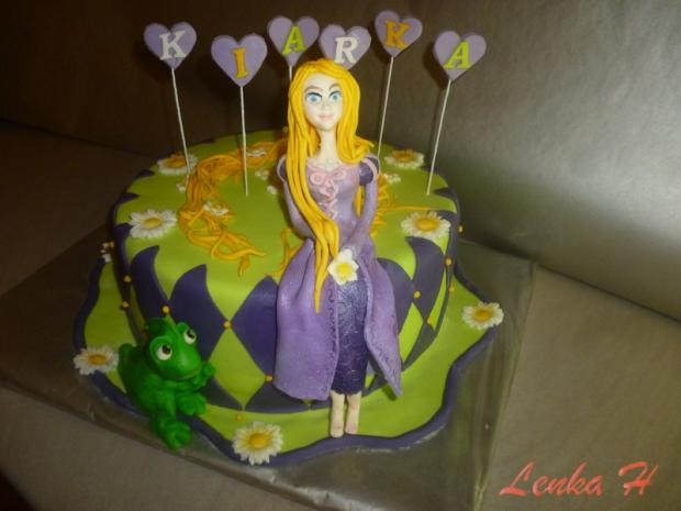 Rapunzel, torta, Rozprávkové torty, Ladu-lienka, 1