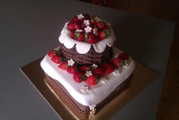 košík s jahodami, torta, Narodeninové torty košík s jahodami, torta, Narodeninové torty, ivana11, 1