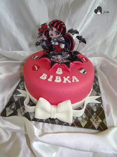 Monster High - Draculaura, torta, Torty pre dievčatá Monster High - Draculaura, torta, Torty pre dievčatá, Moncika7, 1