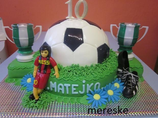 lopta na zelanie pre Matejka.., torta, Športové torty lopta na zelanie pre Matejka.., torta, Športové torty, Mereske, 1
