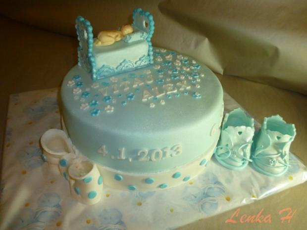 krstinová pre Alexa, torta, Torty na krstiny, Ladu-lienka, 1