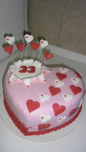 srdiečkové srdiečko, torta, Narodeninové torty, Ivka29, 1