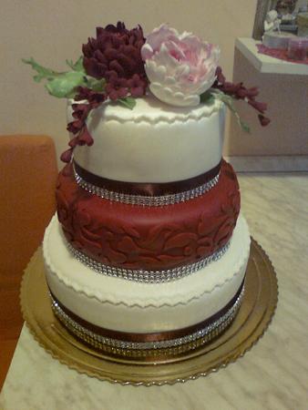 Svadobná bordová, torta, Svadobné torty Svadobná bordová, torta, Svadobné torty, alioska, 1