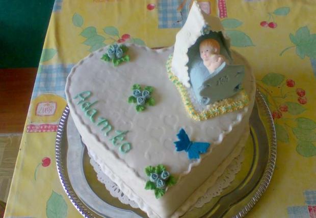 srdiečko, torta, Torty na krstiny srdiečko, torta, Torty na krstiny, zabacka, 1