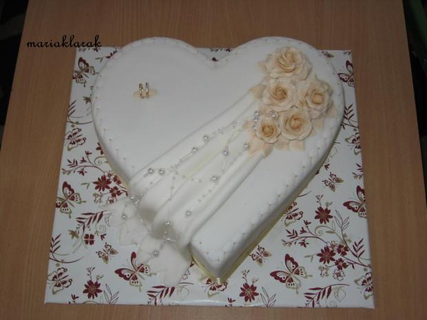svadobné srdce, torta, Svadobné torty svadobné srdce, torta, Svadobné torty, mariaklarak, 1