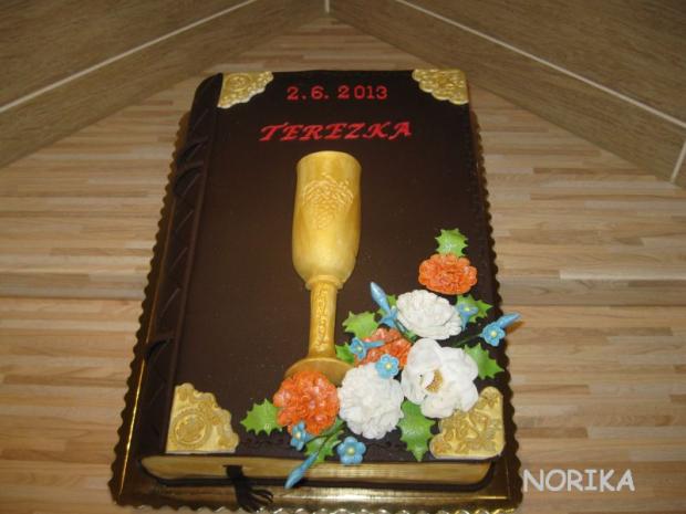 Kniha na komfirmaciu, torta, Torty na cirkevné sviatky Kniha na komfirmaciu, torta, Torty na cirkevné sviatky, norika, 1