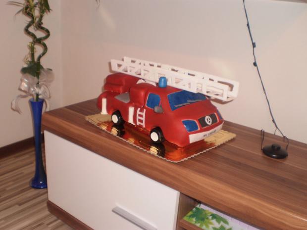 požiarnicke auto, torta, Torty autíčka, vláčiky požiarnicke auto, torta, Torty autíčka, vláčiky, katka79, 1