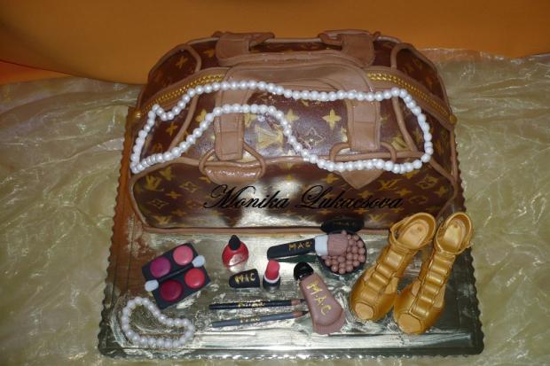 Kabelka LV s doplnkami, torta, Netradičné torty, monicka88, 1